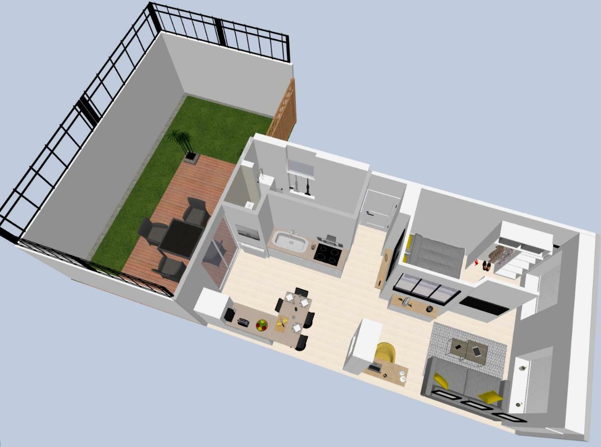 Ferienwohnung Le P'Tit Atelier, Terrasse Privative Lorient Exterior foto